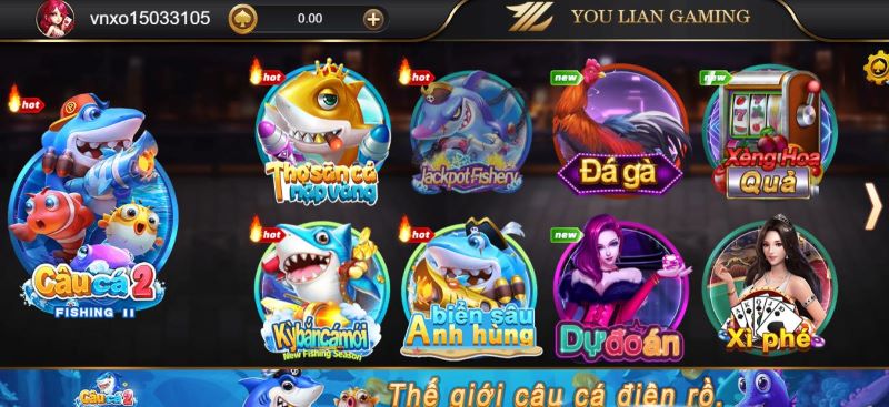 Một số tựa game bắn cá tại Vnxoso khuynh đảo thị trường cờ bạc